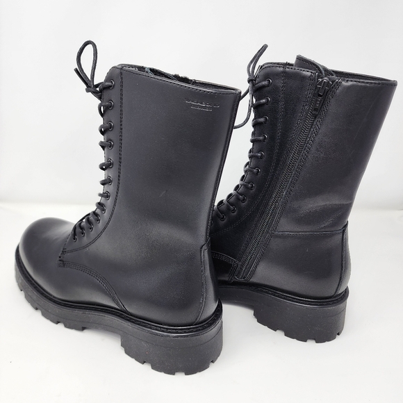 NIB Vagabond Shoemakers Cosmo 2.0 Leather Lace-Up Combat Boots Size 7 - Picture 5 of 11